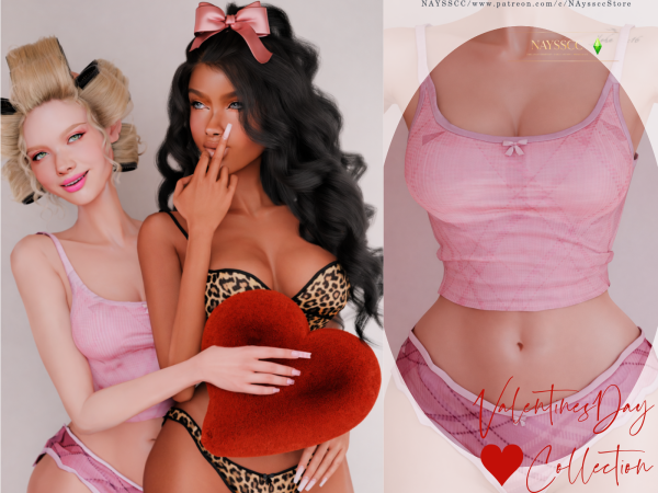 Alpha Lover Girl Valentine Set by NAyssccStore - The Sims 4 Custom Content