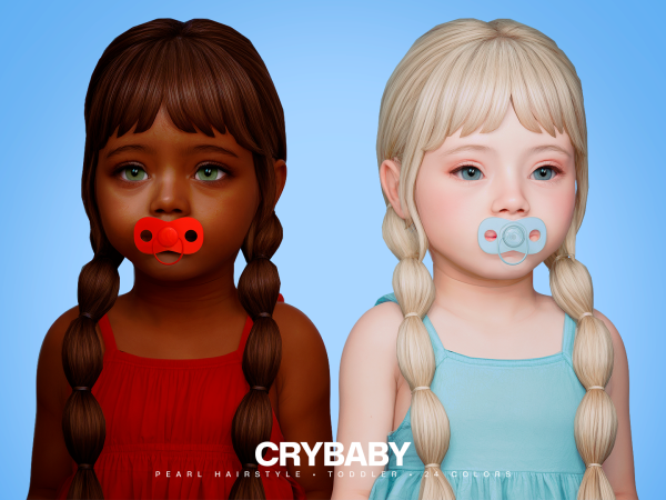 Maxis Match CRYBABY Pearl Hairstyle I Toddler (aharris00britney) - The Sims 4 Custom Content