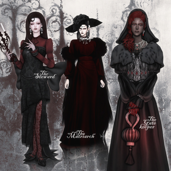 Mix ℭ𝔯𝔦𝔪𝔰𝔬𝔫 𝔊𝔞𝔩𝔬𝔯𝔢 pt2 by simsfinds - The Sims 4 Custom Content