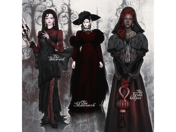 Mix ℭ𝔯𝔦𝔪𝔰𝔬𝔫 𝔊𝔞𝔩𝔬𝔯𝔢 pt2 by samsaws404 - The Sims 4 Custom Content