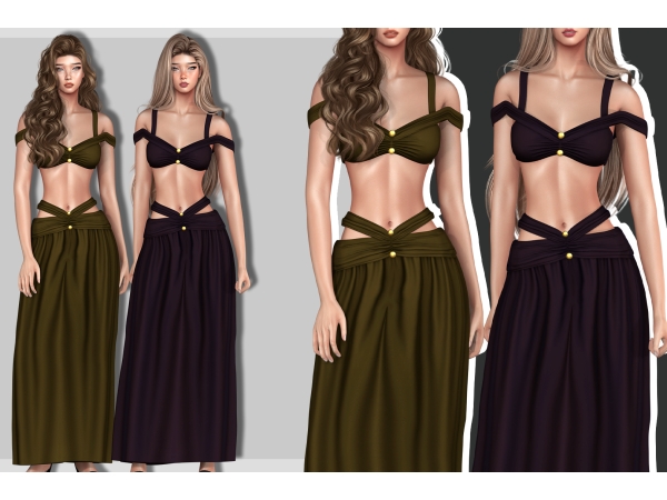 Alpha Daphne Beach Top by mydarling20 - The Sims 4 Custom Content