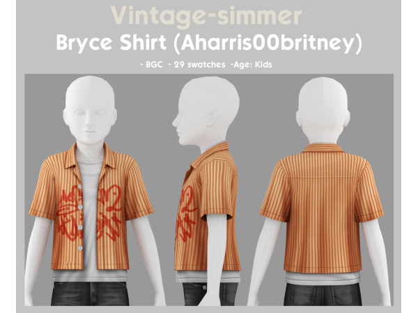 Mix Aharris00britney Richboy for Kids part1 simmer by vintage - The Sims 4 Custom Content