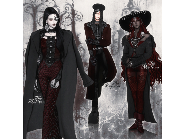 Mix ℭ𝔯𝔦𝔪𝔰𝔬𝔫 𝔊𝔞𝔩𝔬𝔯𝔢 pt2 by samsaws404 - The Sims 4 Custom Content