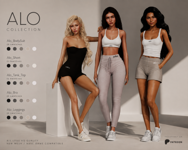 Alpha ALO COLLECTION by simsfinds - The Sims 4 Custom Content