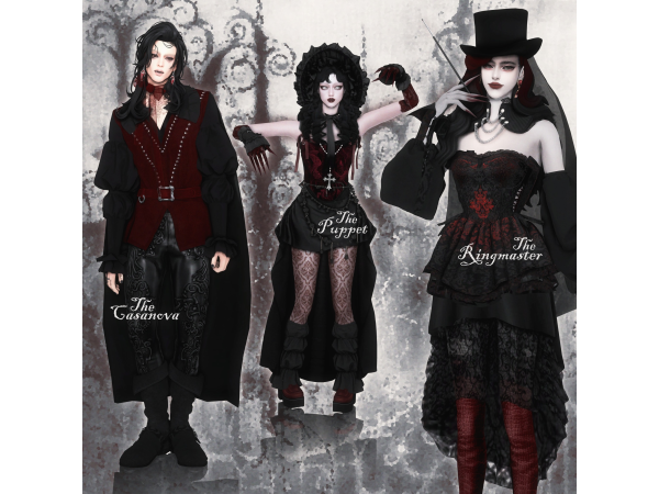 Mix ℭ𝔯𝔦𝔪𝔰𝔬𝔫 𝔊𝔞𝔩𝔬𝔯𝔢 pt1 by samsaws404 - The Sims 4 Custom Content