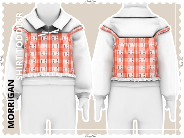 Alpha Morrigan Shirt Toddler by clarity-sims - The Sims 4 Custom Content
