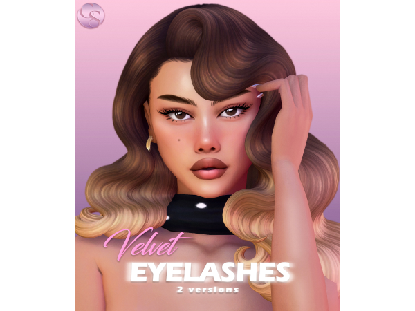 Maxis Match CAMUFLAJE Velvet 3D Eyelashes - The Sims 4 Custom Content