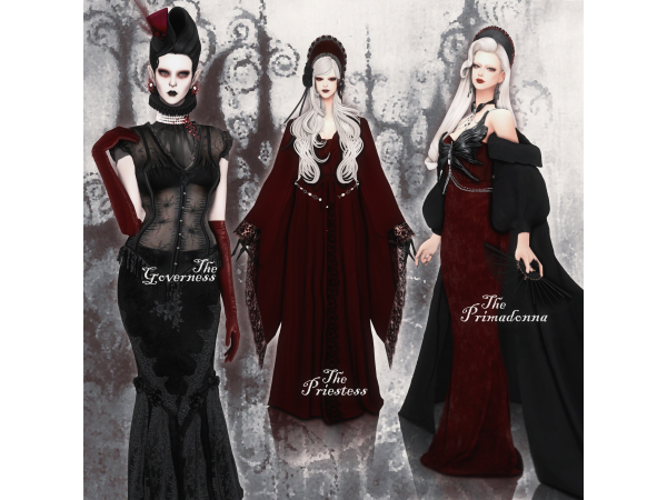 Mix ℭ𝔯𝔦𝔪𝔰𝔬𝔫 𝔊𝔞𝔩𝔬𝔯𝔢 pt1 by samsaws404 - The Sims 4 Custom Content