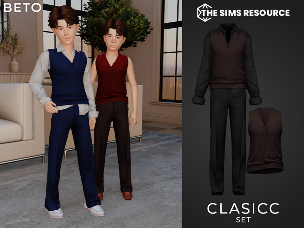 Alpha Classic Set Child Version by Beto_ae0 - The Sims 4 Custom Content