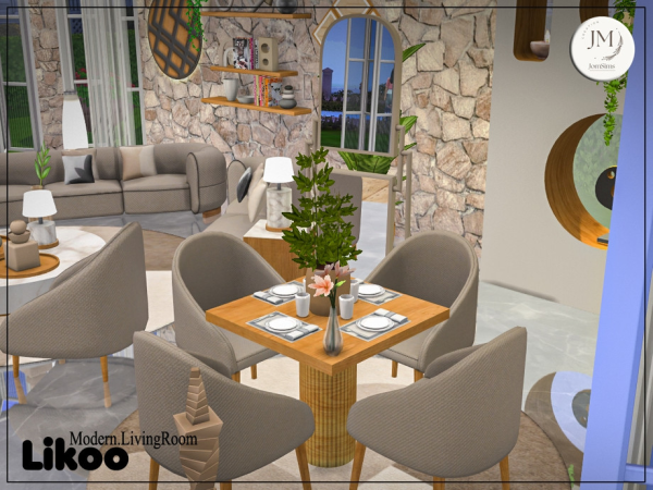 Mix Likoo living room part2 - The Sims 4 Custom Content