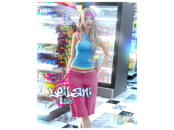 Mix heartquake leilani set - The Sims 4 Custom Content