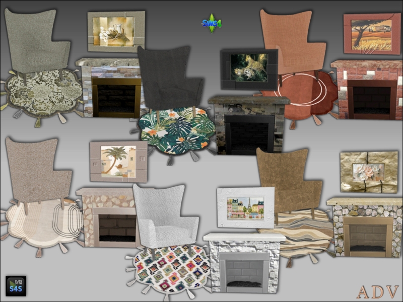 Mix Nook Sets by artedellavita_mabra - The Sims 4 Custom Content