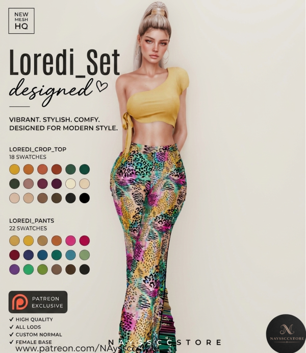 Alpha Loredi Set by simsfinds - The Sims 4 Custom Content