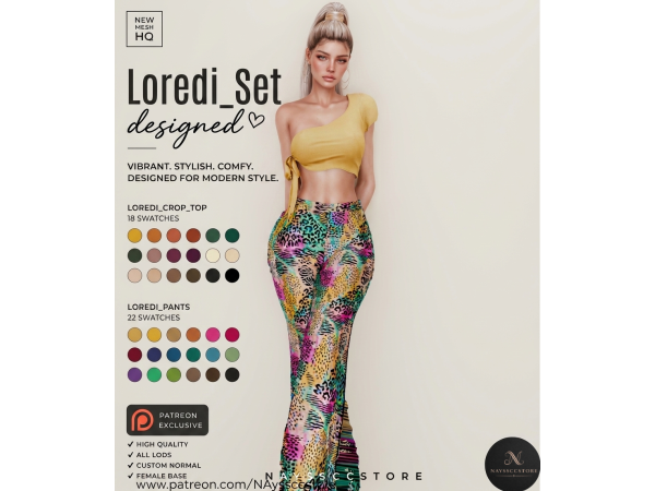 Alpha Loredi Set by NAyssccStore - The Sims 4 Custom Content