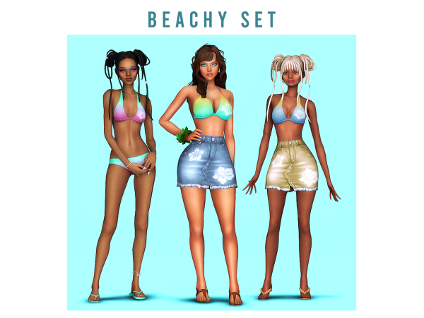 Maxis Match Beachy Set by kamiiri - The Sims 4 Custom Content