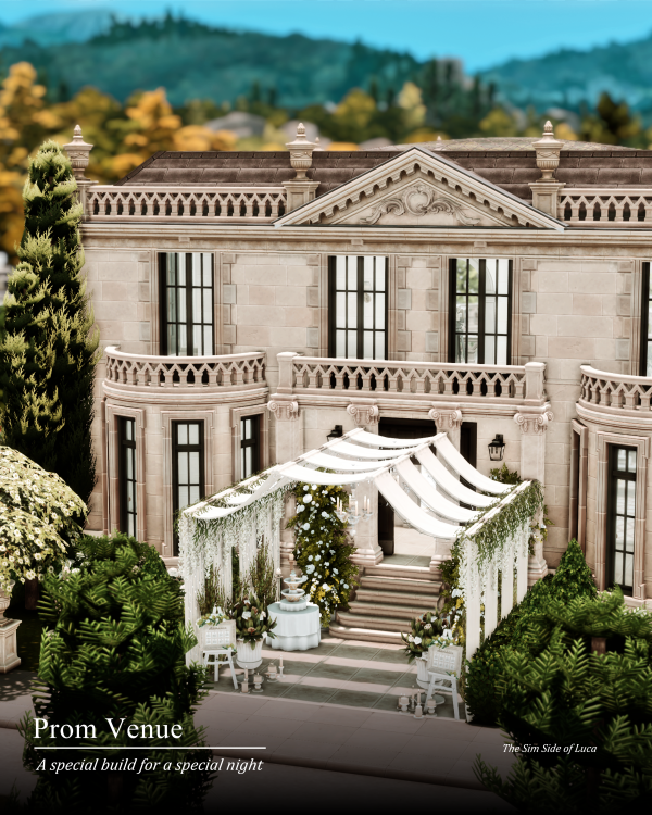 Maxis Match Prom Venue Copperdale by simsfinds - The Sims 4 Custom Content