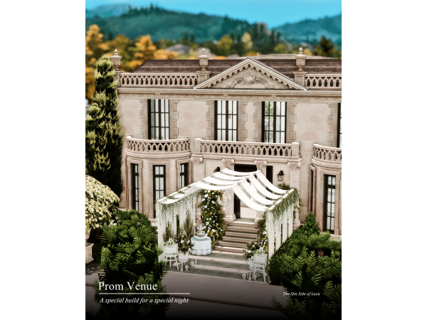 Maxis Match Prom Venue Copperdale by TheSimSideofLuca - The Sims 4 Custom Content
