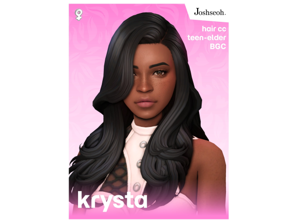 Maxis Match Krysta Hair by jo_se_oh - The Sims 4 Custom Content