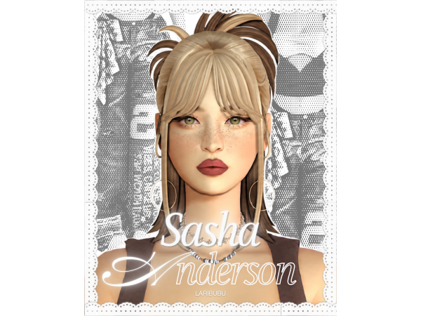 Maxis Match Sasha Anderson by LIQASIMS - The Sims 4 Custom Content