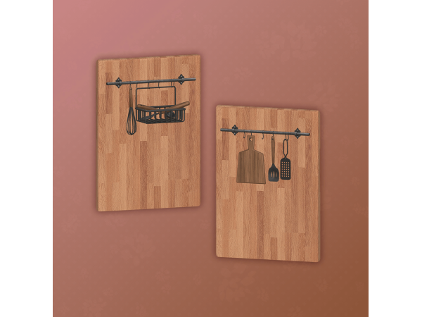 Alpha Grin Counter End Trims (Left and Right) - The Sims 4 Custom Content