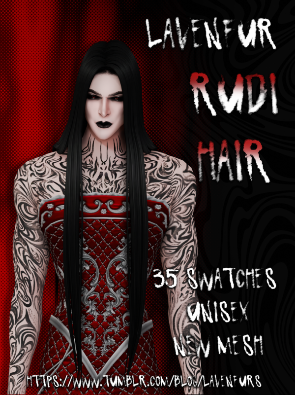Maxis Match 𝙻𝙰𝚅𝙴𝙽𝙵𝚄𝚁 𝚁𝚄𝙳𝙸 𝙷𝙰𝙸𝚁 by simsfinds - The Sims 4 Custom Content