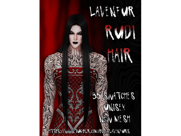 Maxis Match 𝙻𝙰𝚅𝙴𝙽𝙵𝚄𝚁 𝚁𝚄𝙳𝙸 𝙷𝙰𝙸𝚁 - The Sims 4 Custom Content