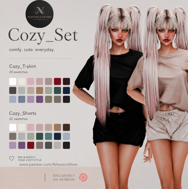 Alpha Cozy Set by simsfinds - The Sims 4 Custom Content