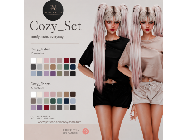 Alpha Cozy Set by NAyssccStore - The Sims 4 Custom Content