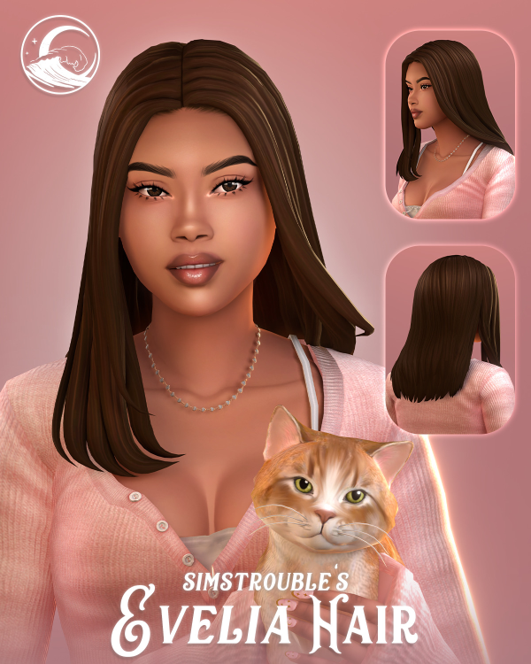 Maxis Match Evelia Hairstyle Set by simsfinds - The Sims 4 Custom Content