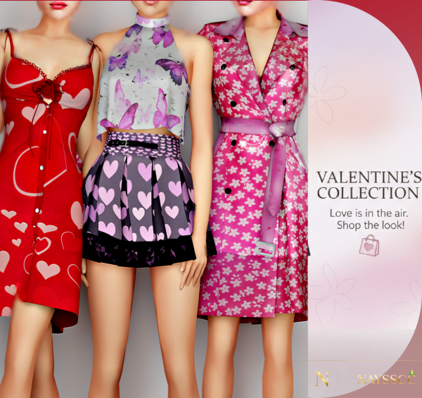 Alpha Valentines Collection Date Night Mini Set by simsfinds - The Sims 4 Custom Content