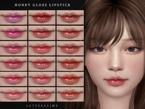 Alpha Honey Gloss Lipstick - The Sims 4 Custom Content