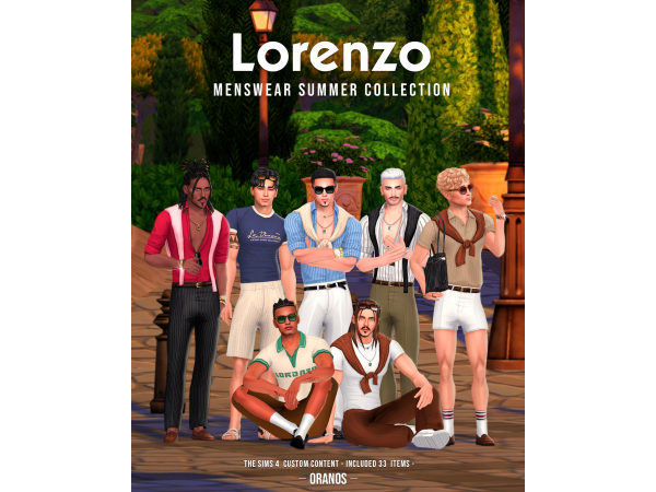 Maxis Match Lorenzo Menswear Summer Collection by oranos - The Sims 4 Custom Content