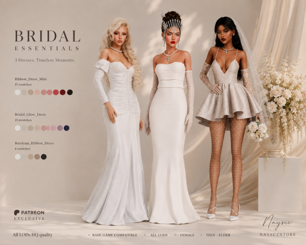 Alpha BRIDAL ESSENTIALS by simsfinds - The Sims 4 Custom Content