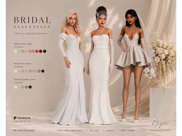 Alpha BRIDAL ESSENTIALS by NAyssccStore - The Sims 4 Custom Content