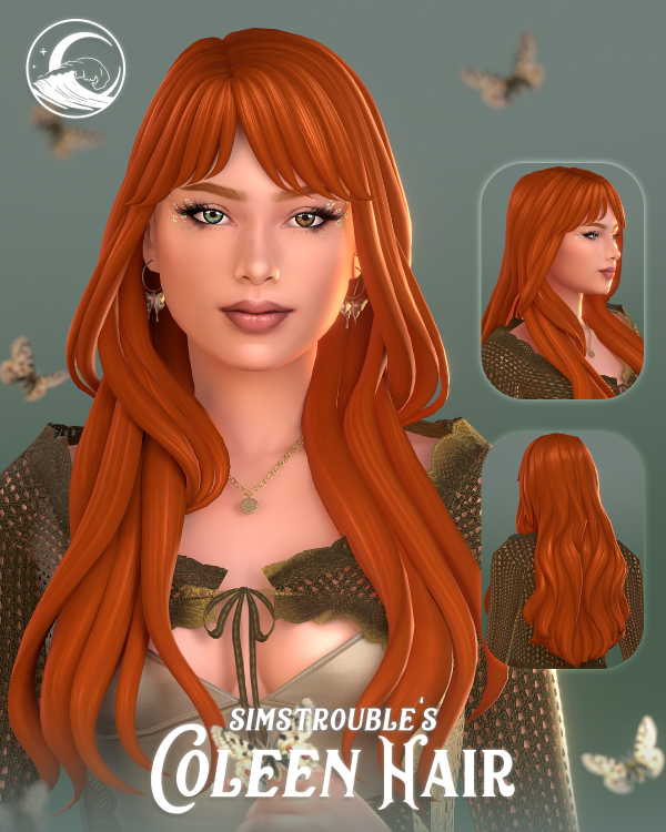 Maxis Match Coleen Hairstyle Set by simsfinds - The Sims 4 Custom Content