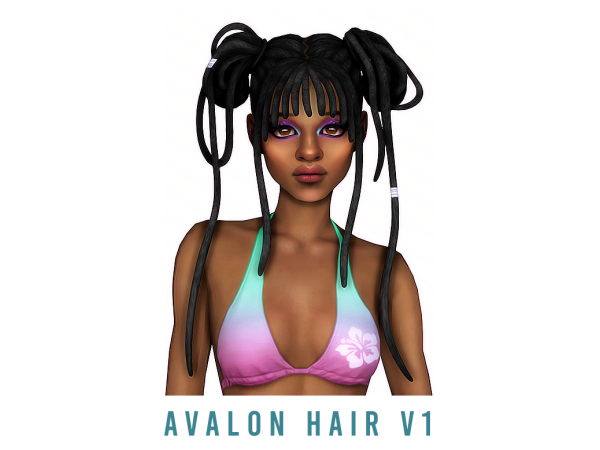 Maxis Match Avalon Hair by kamiiri - The Sims 4 Custom Content