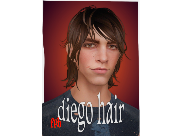 Maxis Match iego hair by filippovnabey - The Sims 4 Custom Content