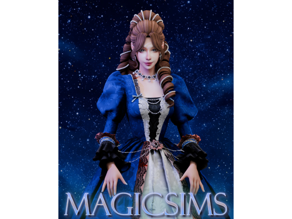 Maxis Match Alessia hair Magic_sims - The Sims 4 Custom Content