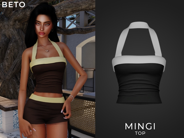Alpha Mingi (Top) - The Sims 4 Custom Content