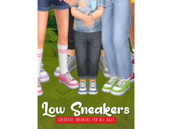 Maxis Match LOW SNEAKERS by powluna - The Sims 4 Custom Content