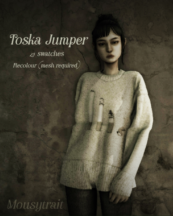 Maxis Match Toska Jumper by simsfinds - The Sims 4 Custom Content