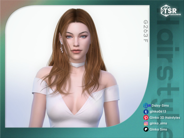 Alpha Layered Long Hair Sims by Daisy - The Sims 4 Custom Content