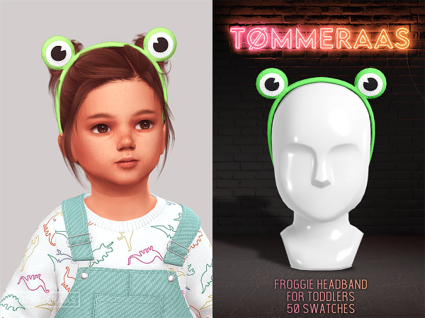 Alpha TØMMERAAS Froggie Headband for Toddlers - The Sims 4 Custom Content