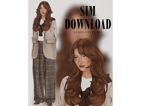 Maxis Match Betty Bou Crowe by LUMILOTTESIMS - The Sims 4 Custom Content