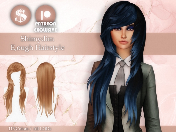 Maxis Match Shimydim Enough Hairstyle Maxis Match - The Sims 4 Custom Content