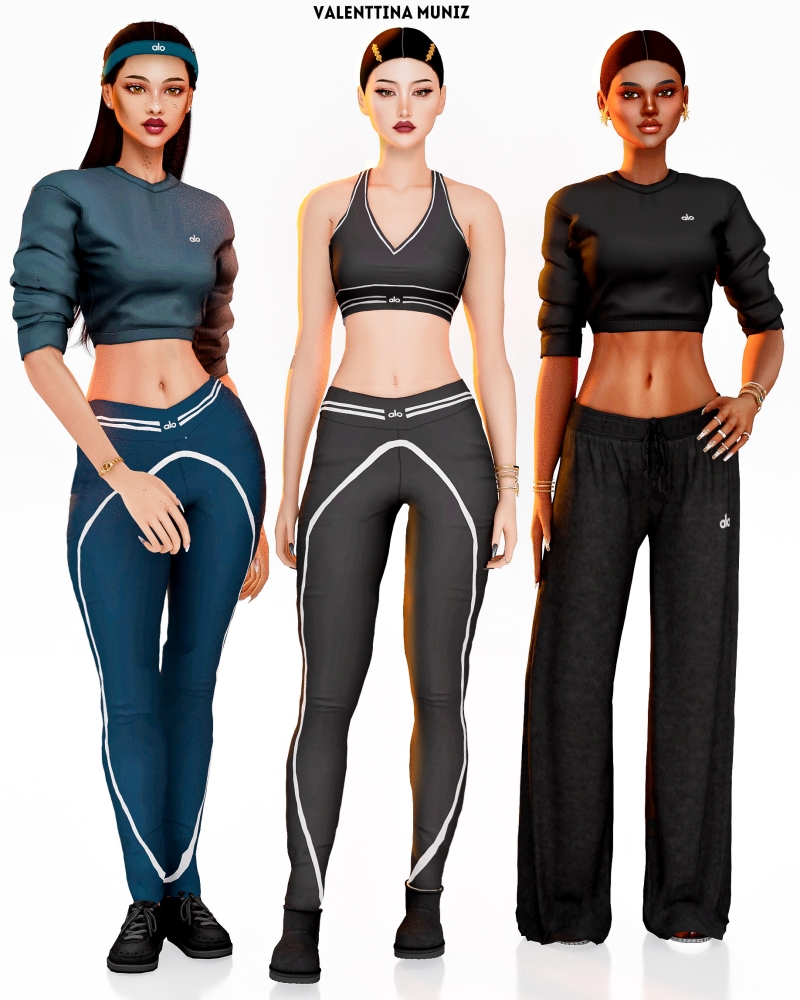 Alpha Alo gym set by valentinamuniz - The Sims 4 Custom Content