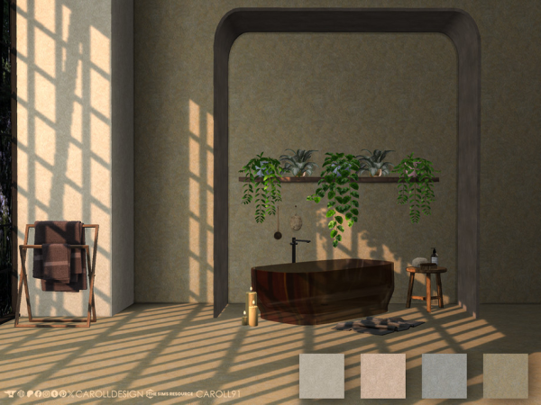 Alpha Intonacare Wall - The Sims 4 Custom Content