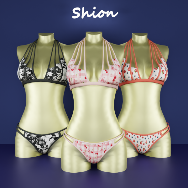 Alpha Shion Dhea Sweet Bikini by shion_sims - The Sims 4 Custom Content