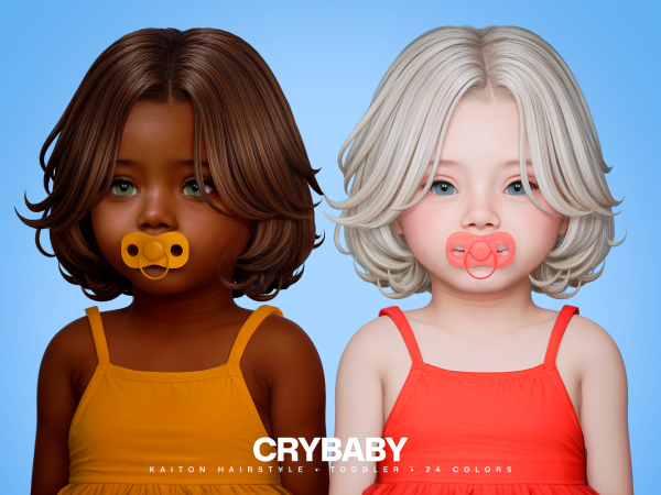 Maxis Match CRYBABY Kaiton Hairstyle I Toddler (Daylife) - The Sims 4 Custom Content