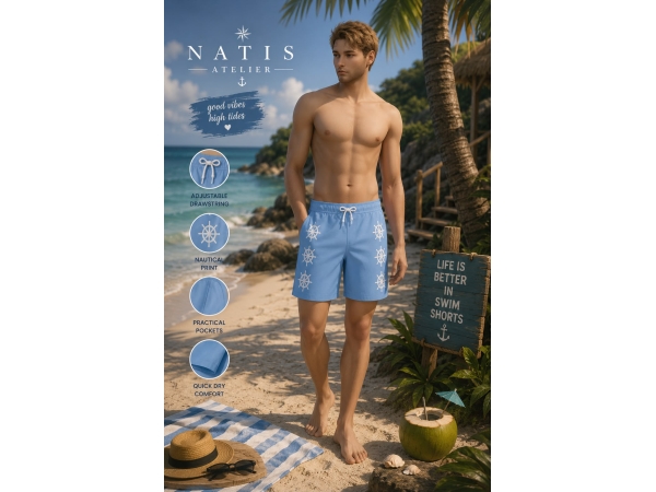 Mix Ocean Breeze Sims 4 Swim Shorts FREE DOWNLOAD - The Sims 4 Custom Content